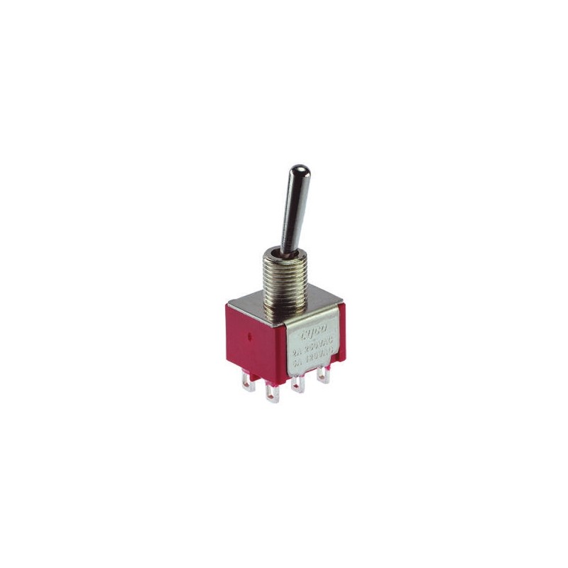 1 pcs - TE Connectivity Toggle Switch, Panel Mount, On-On, SPDT, Solder Terminal, 120 ac/dc, 28V ac/dc
