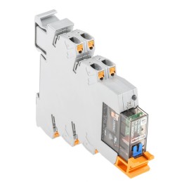 1 pcs - Phoenix Contact PLC-RPT- 24DC/21-21/MS Series Interface Relay, DIN Rail Mount, 24V dc Coil, DPDT, 2-Pole