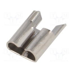 10 pcs : 3575 - Terminal: flat, 5.2mm, 0.8mm, female, THT, brass, tinned, straight