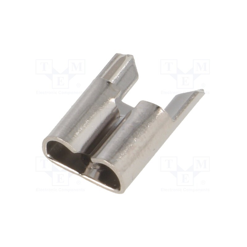 10 pcs : 3575 - Terminal: flat, 5.2mm, 0.8mm, female, THT, brass, tinned, straight
