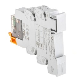 1 pcs - Phoenix Contact PLC-RPT- 24DC/21-21/MS Series Interface Relay, DIN Rail Mount, 24V dc Coil, DPDT, 2-Pole