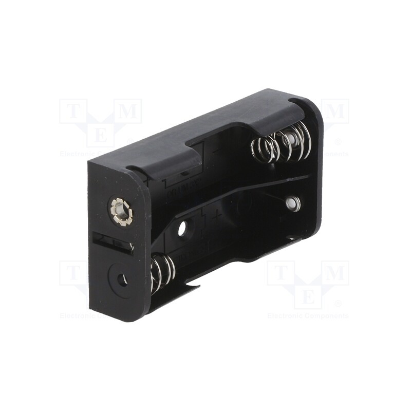 10 pcs : 2462 - Holder, AA,R6, Batt.no: 2, PCB,THM, for PCB