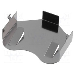 10 pcs : 3009 - Clip, CR2450,DL2450, PCB, H: 5.8mm, Ø: 24mm