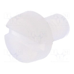 50 pcs : 8G201M3X05 - Screw, M3x5, 0.5, Head: cheese head, slotted, 0,9mm, polyamide