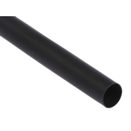 1 pcs - TE Connectivity Adhesive Lined Heat Shrink Tubing, Black 6mm Sleeve Dia. x 1.2m Length 3:1 Ratio, ATUM Series