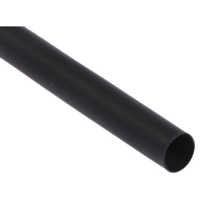 1 pcs - TE Connectivity Adhesive Lined Heat Shrink Tubing, Black 6mm Sleeve Dia. x 1.2m Length 3:1 Ratio, ATUM Series