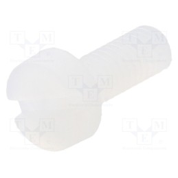 50 pcs : 8G201M3X08 - Screw, M3x8, 0.5, Head: cheese head, slotted, 0,9mm, polyamide