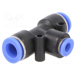 10 pcs : 138.1006 - Push-in fitting, reductive,T-tap splitter, -0.95÷15bar, PBT