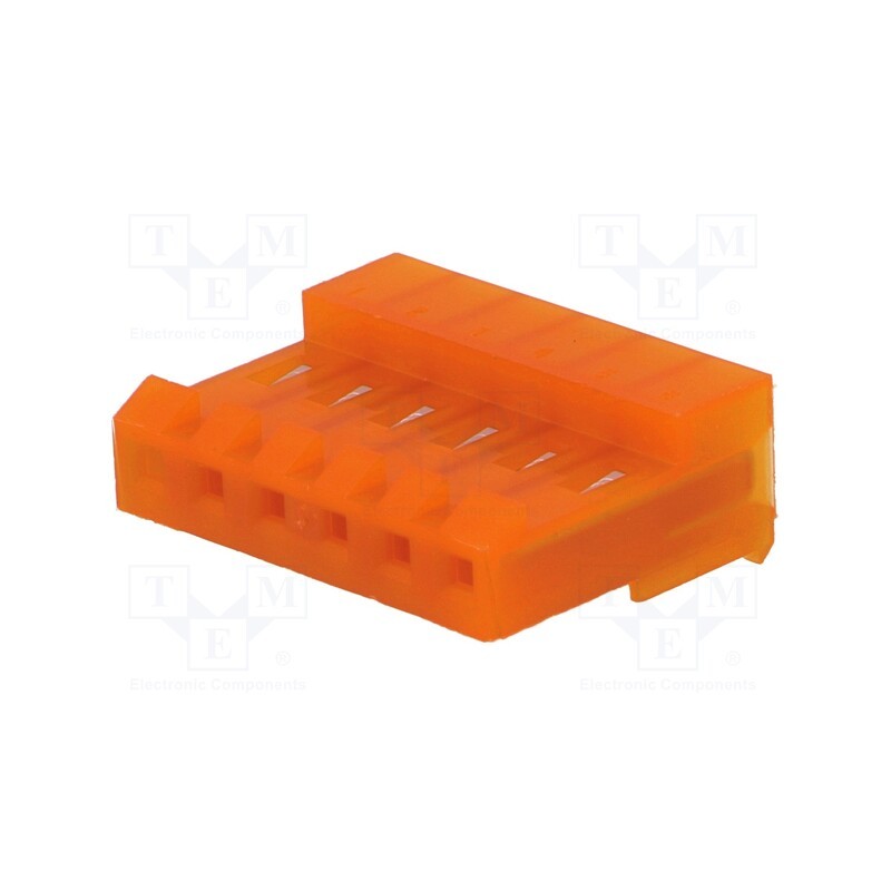 10 pcs : 3-640426-6 - Plug, wire-board, female, MTA-156, 3.96mm, PIN: 6, IDC, for cable