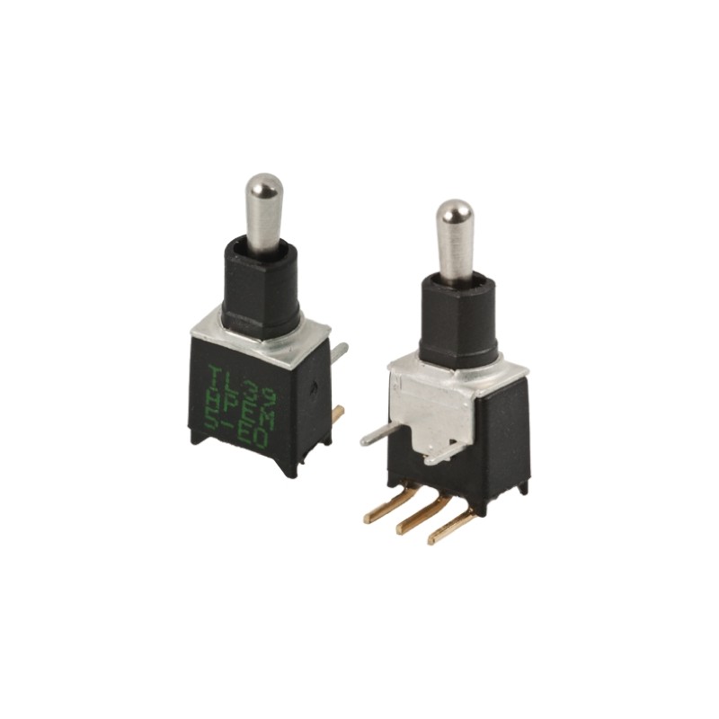 1 pcs - APEM Toggle Switch, PCB Mount, On-Off-On, DPDT, Through Hole Terminal