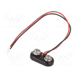 10 pcs : 2242 - 6F22 connector, 6F22,6LR61, Batt.no: 1, leads 150mm