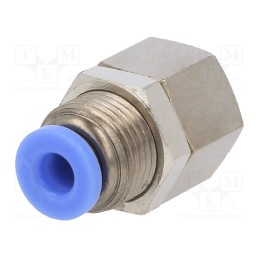10 pcs : 151.018-4 - Push-in fitting, bulkhead,straight, -0.95÷15bar, Thread: Rc 1/8'