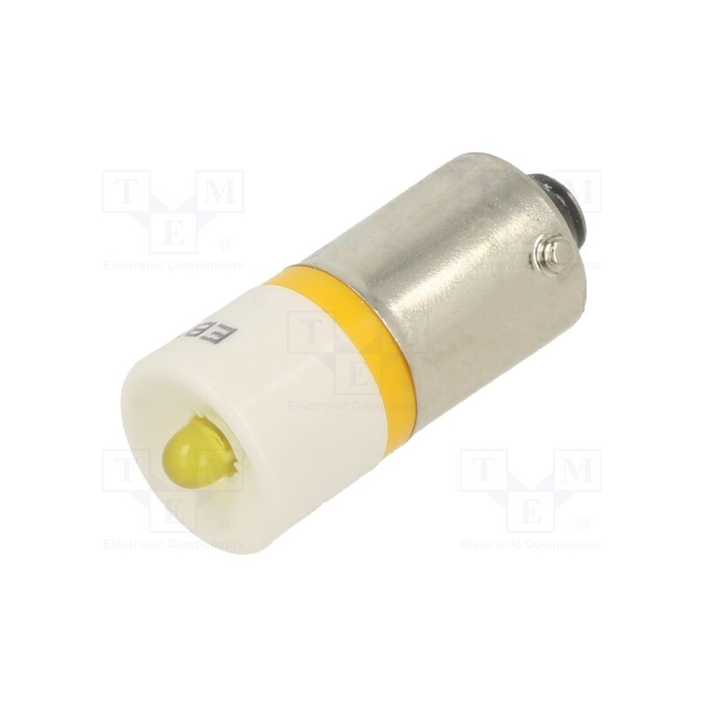 10 pcs : 18600152 - Indicator: LED, BA9S,T10, yellow, plastic, 6VDC, -20÷60°C