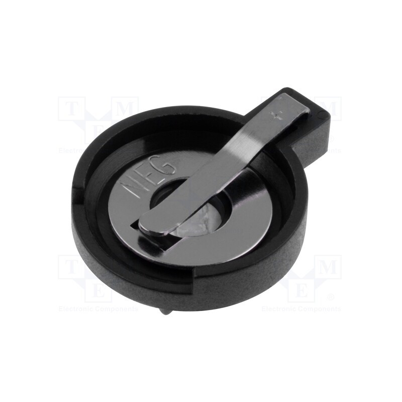 10 pcs : 103 - Socket, Batt.no: 1, horizontal,THT, H: 6mm, Ø: 20mm