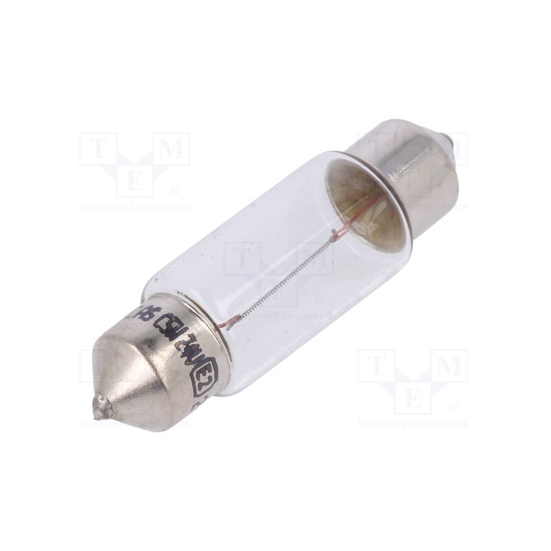 50 pcs : LLB242T - Filament lamp: automotive, SV8,5s, transparent, 24V, 5W, LLB