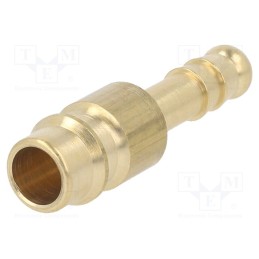 20 pcs : K26 WO6 - Connector, connector pipe, 0÷35bar, brass, NW 7,2,hose 6mm