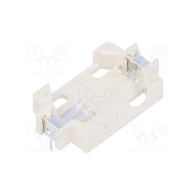 10 pcs : 1059 - Socket, CR2025,CR2032, Batt.no: 1, horizontal,THT, H: 5.5mm, Ø: 20mm