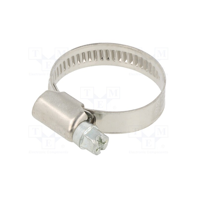20 pcs : 158/20-32/W2 - Cable tie, Ø: 20÷32mm, W: 9mm, Material: chrome steel AISI 430