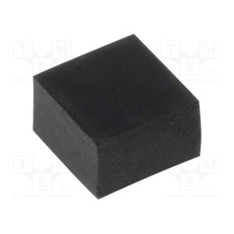 50 pcs : FIX-SF-664 - Self-adhesive foot, black, rubber, Y: 6mm, X: 6mm, Z: 4mm
