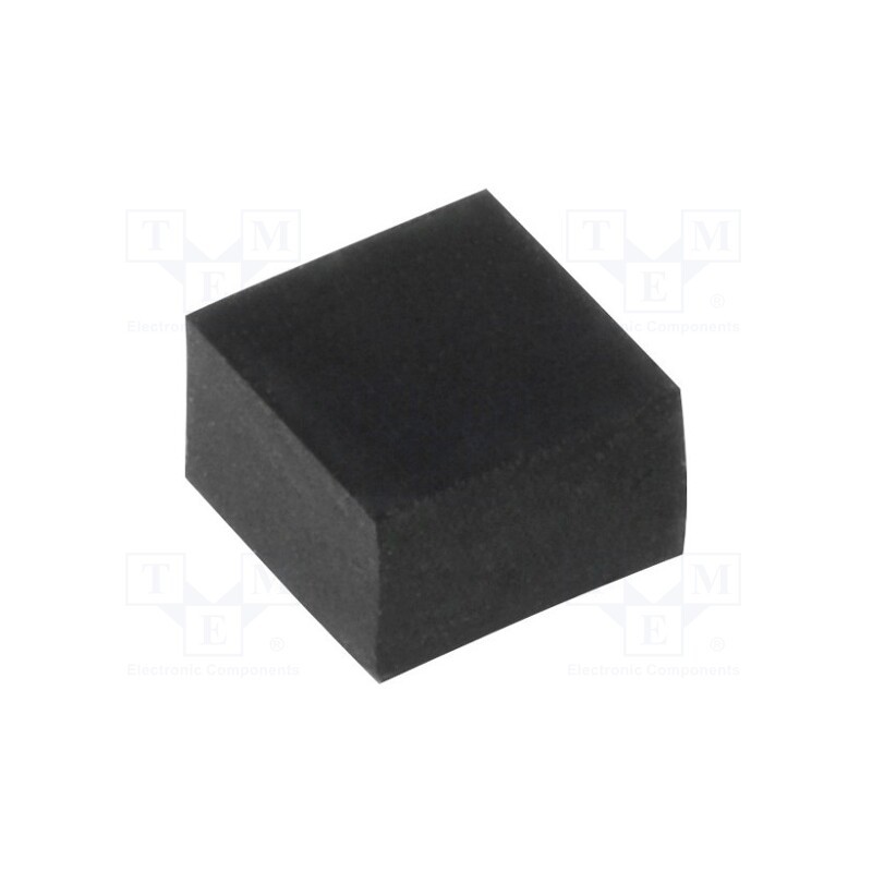 50 pcs : FIX-SF-664 - Self-adhesive foot, black, rubber, Y: 6mm, X: 6mm, Z: 4mm