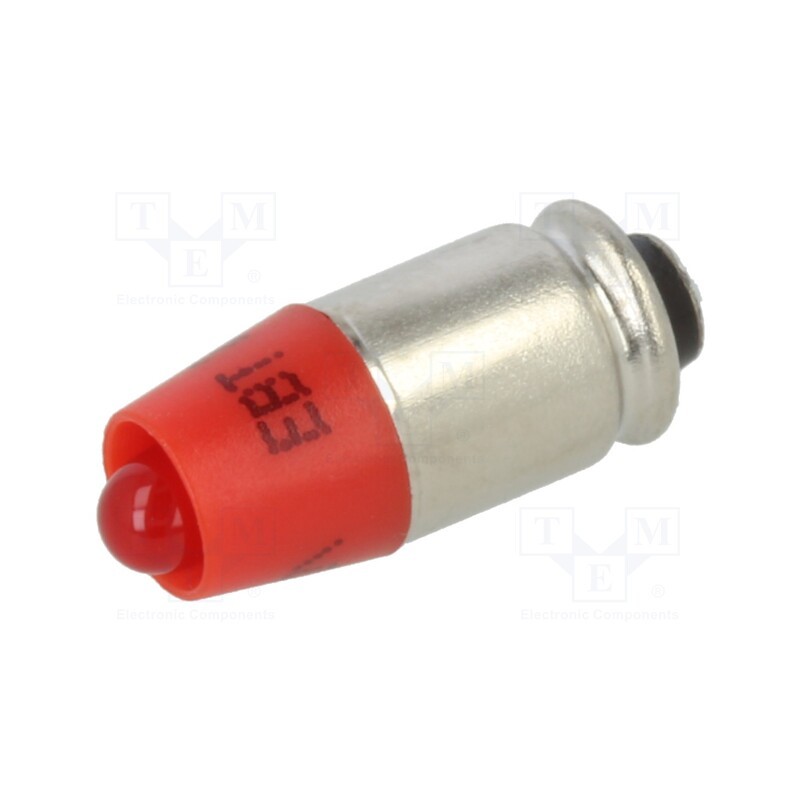 10 pcs : 1512535UR3 - Indicator: LED, S5,7s,T1-3/4, red, plastic, 24VAC, 24VDC, -20÷60°C