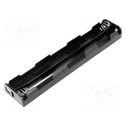 10 pcs : BH-362B - Holder, AA,R6, Batt.no: 6, 6F22 type, black