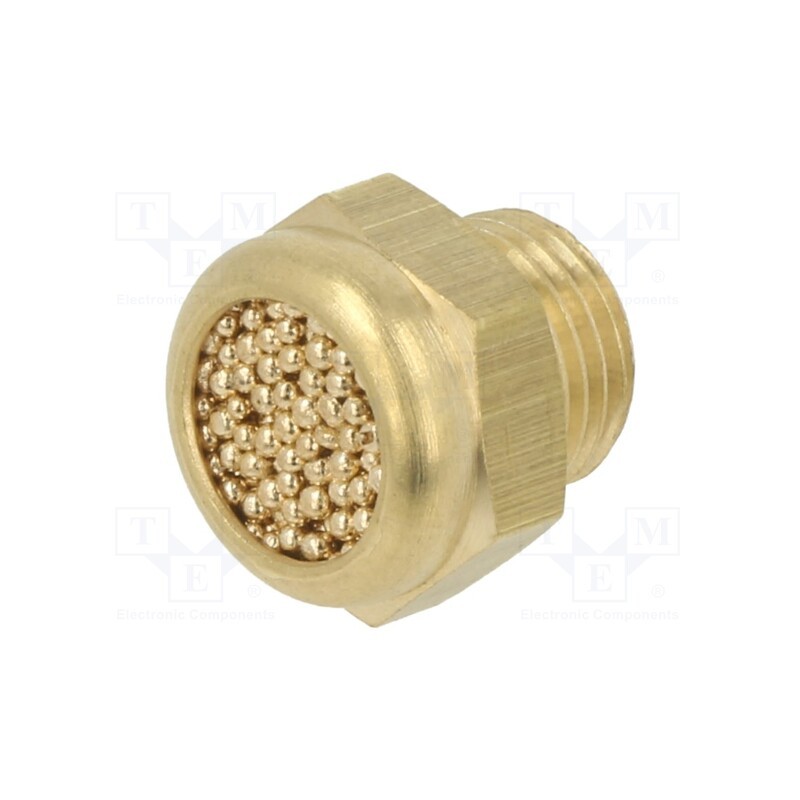 10 pcs : 1866398 - Sound suppression silencer, Thread: G 1/8', sintered bronze