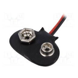 50 pcs : DS1092-17-BN24120 - 6F22 connector, 6F22,6LR61, Batt.no: 1, cables, 120mm