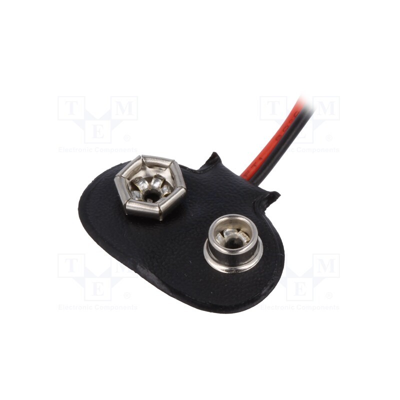 50 pcs : DS1092-17-BN24120 - 6F22 connector, 6F22,6LR61, Batt.no: 1, cables, 120mm