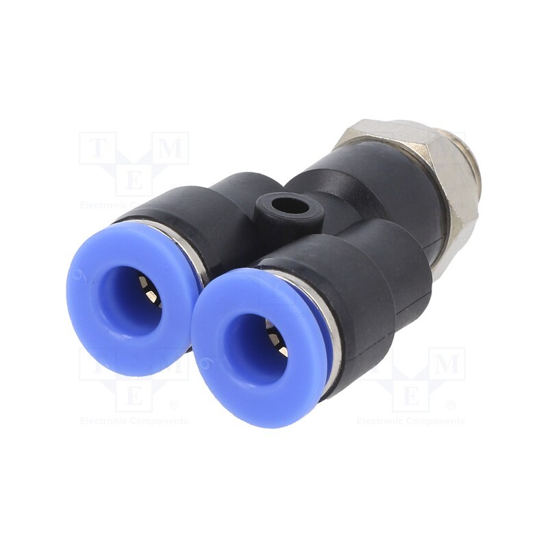 10 pcs : 133.018-6 - Push-in fitting, Y-Yap spliYYer, -0.95÷15bar, Thread: G 1/8'