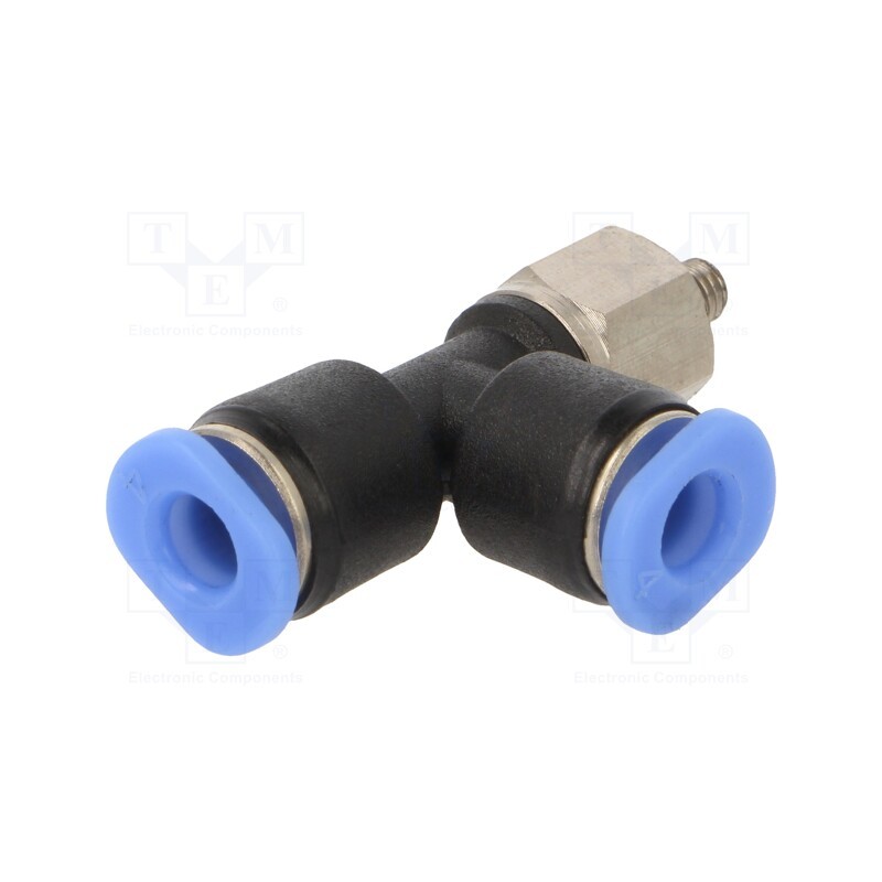 10 pcs : PD-34 - Push-in fitting, T-tap splitter, -0.95÷10bar, Thread: M3, 0÷60°C