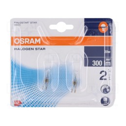 10 set : 4008321201836 - Filament lamp: halogen, 12VAC, 20W, G4, 300lm, 2pcs.