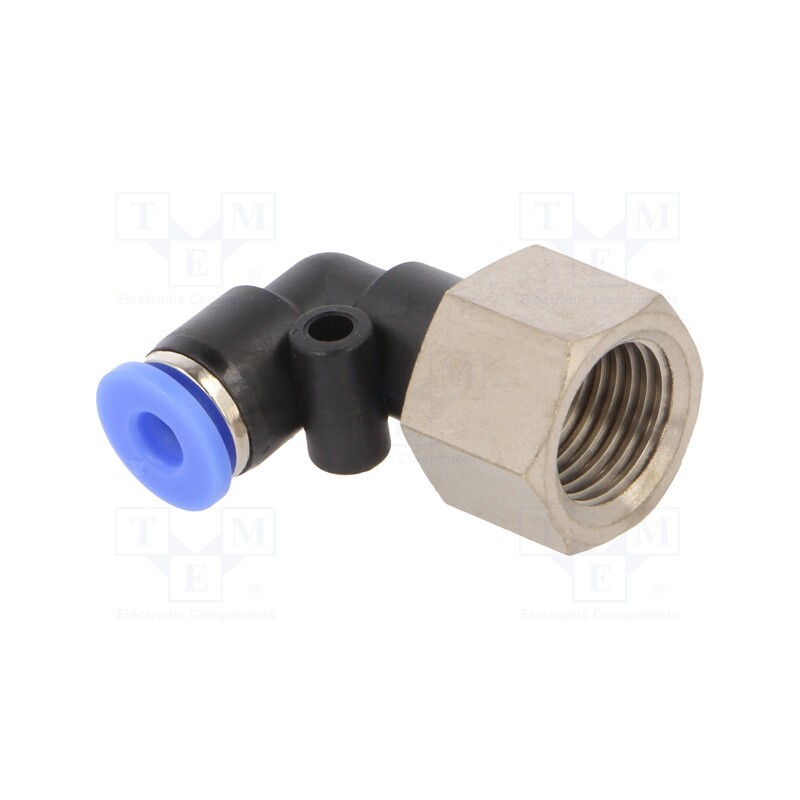 10 pcs : 168.014-4 - Push-in fitting, angled 90°, -0.95÷15bar, Thread: R 1/4', 0÷60°C