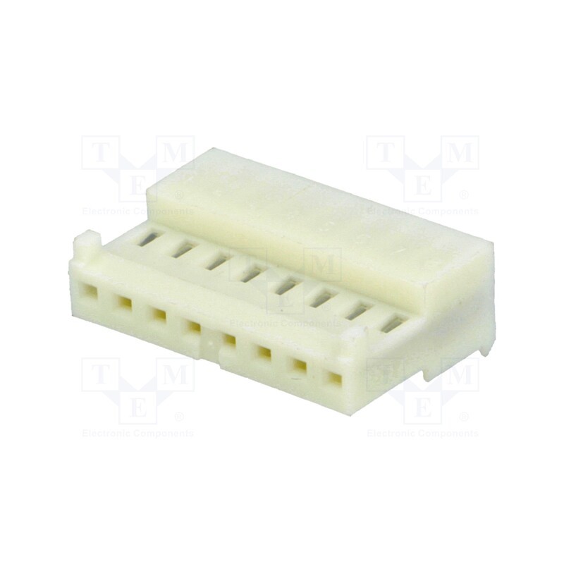 10 pcs : 3-643814-8 - Plug, wire-board, female, PIN: 8, polarized, 2.54mm, IDC, for cable