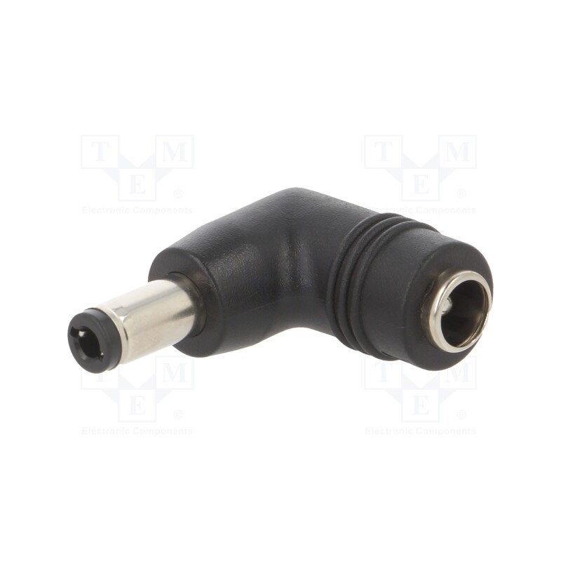 20 pcs : DC PLUG-P1J-P1MR - Adapter, Plug: right angle, Input: 5,5/2,1, Out: 5,5/2,5