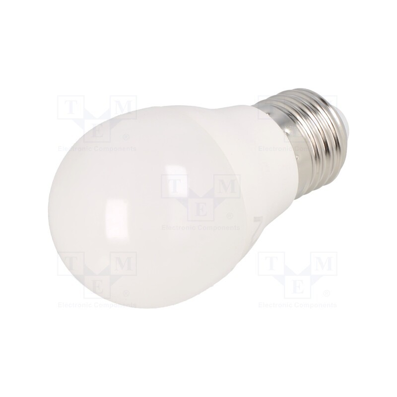 10 pcs : LD-SMZBD45-80 - LED lamp, cool white, E27, 230VAC, 720lm, 8W, 160°, 6400K