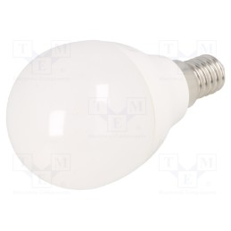 10 pcs : LD-SMZB45B-80 - LED lamp, cool white, E14, 230VAC, 720lm, 8W, 160°, 6400K
