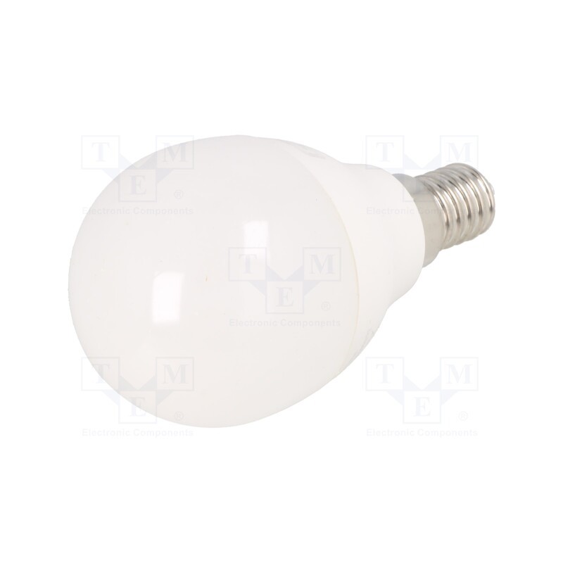 10 pcs : LD-SMZB45B-80 - LED lamp, cool white, E14, 230VAC, 720lm, 8W, 160°, 6400K