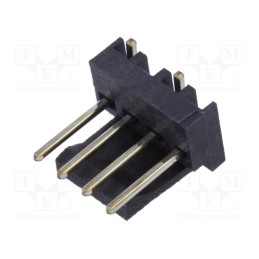 10 pcs : 3-647166-4 - 4P MTA100 HDR ASSY,SM,FL,LF