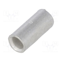 20 pcs : 36490 - Tip: butt splice, non-insulated, copper, 0.3÷2mm2, tinned, crimped