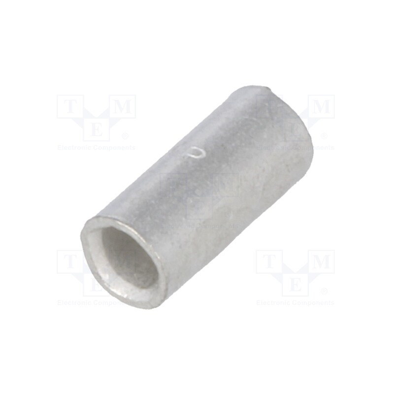 20 pcs : 36490 - Tip: butt splice, non-insulated, copper, 0.3÷2mm2, tinned, crimped