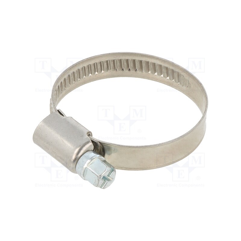 20 pcs : 158/25-40/W2 - Cable tie, Ø: 24÷40mm, W: 9mm, Material: chrome steel AISI 430