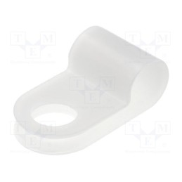 50 pcs : FIX-CC-16 - Fixing clamp, Cable P-clips, ØBundle : 5.6mm, polyamide, natural