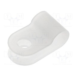 50 pcs : FIX-CC-17 - Fixing clamp, Cable P-clips, ØBundle : 5mm, polyamide, natural