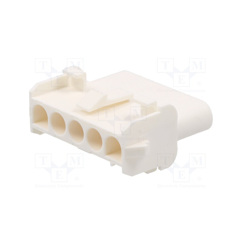 10 pcs : 366440010 - Plug, wire-wire, male/female, MLX, 6.35mm, PIN: 5, Layout: 1x5