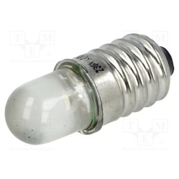 10 pcs : LW-E10-230AC - LED lamp, white, E10, 230VAC, 1100÷1600mcd