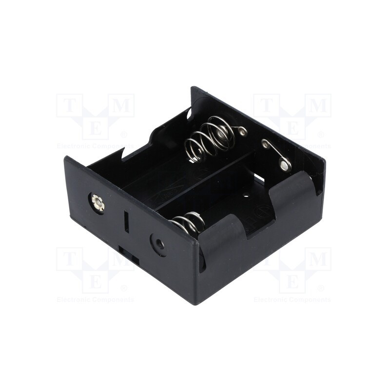 10 pcs : BH-121-1B - Holder, D,R20, Batt.no: 2, 6F22 type