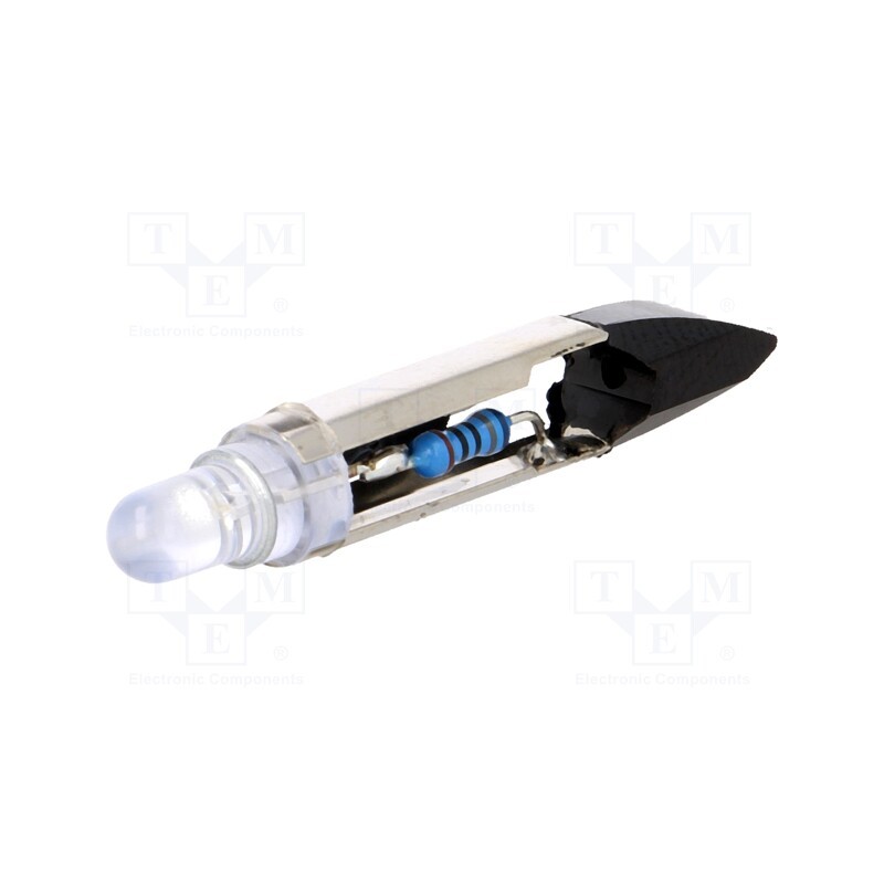 10 pcs : LB-T6.8-12AC/DC - LED lamp, blue, T6,8, 12VDC, 12VAC
