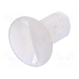 50 pcs : 8G203M3X06 - Screw, M3x6, 0.5, Head: countersunk, slotted, 1mm, polyamide