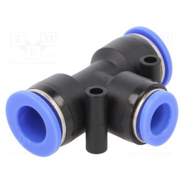 10 pcs : 138.121 - Push-in fitting, reductive,T-tap splitter, -0.95÷15bar, PBT